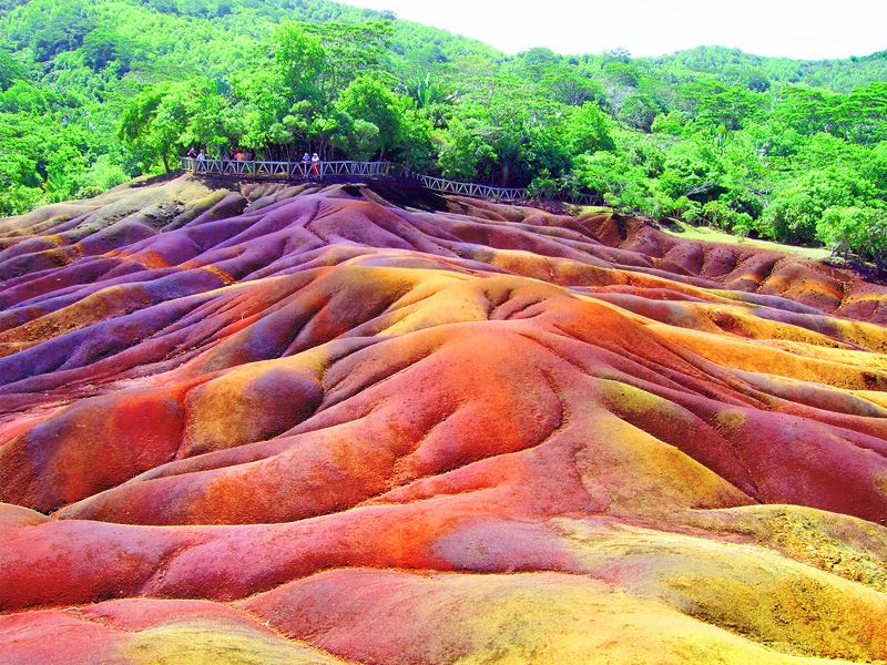 Seven Coloured Earths of Chamarel, Mauritius
